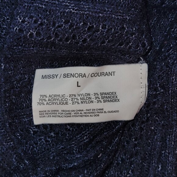 L | Nine West | "Missy" Knit Cowl-Neck Sweater - Picture 5 of 5